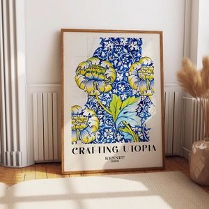 Floral Victorian Wall Art - Willliam Morris Inspired Wall Decor